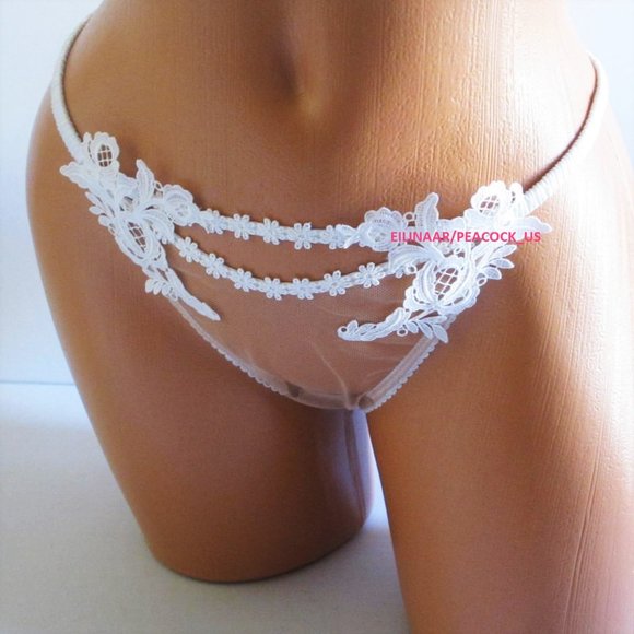 Victoria Secret V-String Thong Panty Embroidered - Picture 6 of 6